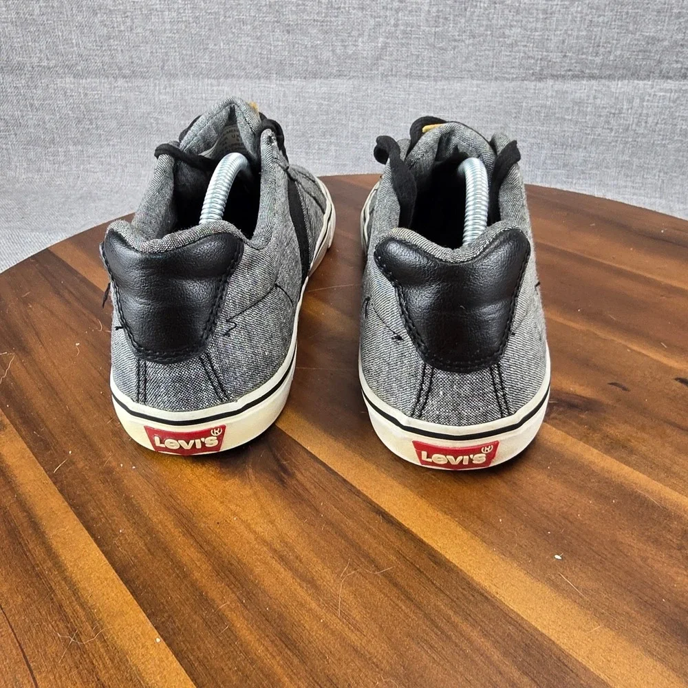 Levis Mens 51819201A Grey Textile Low Top Sneakers Size 10‎ Casual Skater Shoes